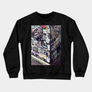 NYC Street Sticker Art Crewneck Sweatshirt